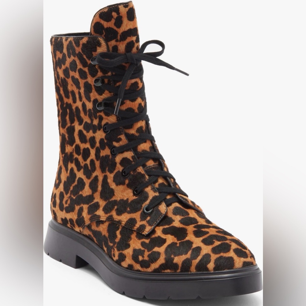 Stuart Weitzman mckenzee genuine calf hair combat boot